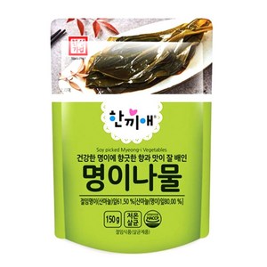 한성 한끼애 명이나물 150g 무료배송/실온 저온 살균 산마늘 절임 장아찌 간편식 족발 삼겹살 보쌈 쌈밥 김밥 고기 밑반찬 밥반찬 캠핑 피크닉 나들이, 10개