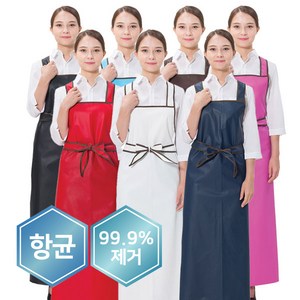 예경 메쉬 H형 방수 앞치마_대 [무광] 앞치마, PO-3526/대/흰색(무광), 1개