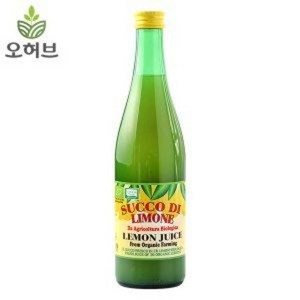 유기농 레몬원액 레몬즙 100% 500ml 레몬주스 레몬물, 1개