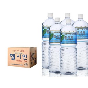 헬시언 샘물 생수, 1.8L, 6개