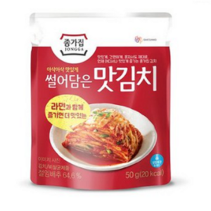 종가집 썰어담은 맛김치, 12개, 50g