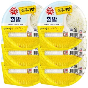 오뚜기 맛있는 오뚜기밥, 210g, 6개