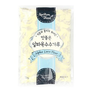 새롬푸드 맛좋은 알파옥수수가루, 1kg, 1개