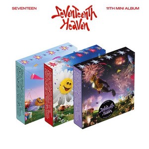 [CD] 세븐틴 (SEVENTEEN) - 미니앨범 11집 : SEVENTEENTH HEAVEN [3종 SET] : 초도한정 손목밴드 + 접지포스터 버전별 1종 삽입