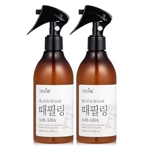 터치미 블랙슈가 때필링 필링젤 샤워 때비누 스프레이 300ml 1+1 각질제거, 2개