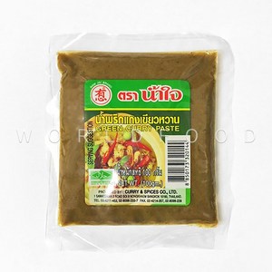 월드푸드 태국 남자이 그린커리 페이스트 소스 GREEN CURRY PASTE, 100g, 1개