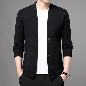 남성 니트 가디건 베이직 캐주얼 골지 브이넥 스웨터 Men's cardigan