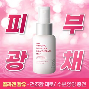 뷰디아니 인퓨징 콜라겐 미스트 50ml 탄력 리프팅 모이스처 수분공급 에센셜 콜라겐 펩타이드 미백 주름개선 아데노신 나이아신아마이드 저자극, 2개