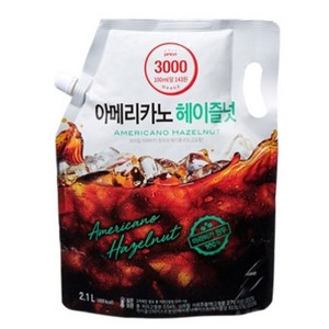 온리프라이스 아메리카노헤이즐넛액상커피2100ml, 2.1L, 5개