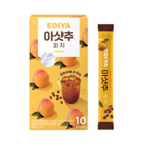 이디야 아샷추 피치 복숭아맛, 2개, 10개입, 10g