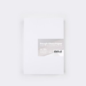 PapePhant 하이퀄리티 용지 러프그로스지(Rough Gloss pape), 화이트 130g A4 125매