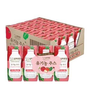 [매일유업] 상하목장 유기농주스 사과딸기케일 125ml, 96개