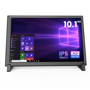 PC Raspbey Pi용 1280*800 HDMI 터치스크린 모니터 10.1인치 IPS 화면 디스플레이, 10.1inch