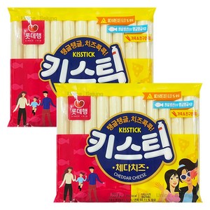 롯데웰푸드 키스틱 체다지즈 소시지, 550g, 2개