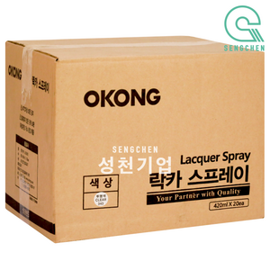 오공 락카(무광)(420ml) (1BOX=20EA) 흑색(341), 20개, 420ml