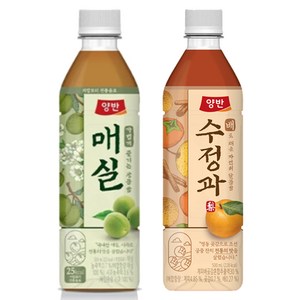 양반 매실차 500ml 6입 + 배수정과 500ml 6입, 1세트