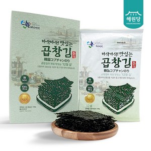 바삭바삭 맛있는 곱창김 조미김 30g X 10봉 세트, 10개