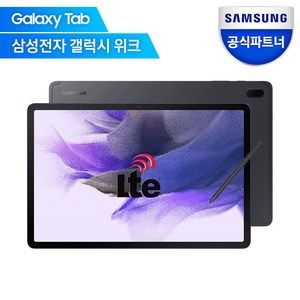 삼성전자 갤럭시탭S7 FE 태블릿PC 태블릿 PC, Wi-Fi+Cellular, 미스틱 블랙, 64GB