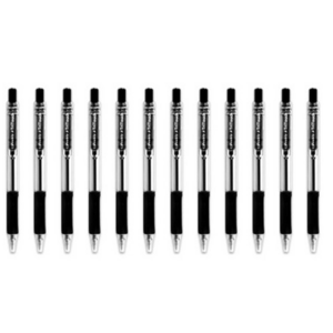 더블에이 트라이터치 볼펜 0.7mm, 블랙, 24개