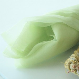 패브릭몰 노방 오간자 크리스탈 원단 무지 대형사이즈 한복 시스루촬영 패티코트, 그린