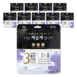 홈트너 나는 제습제입니다 서랍용 45g, 10개