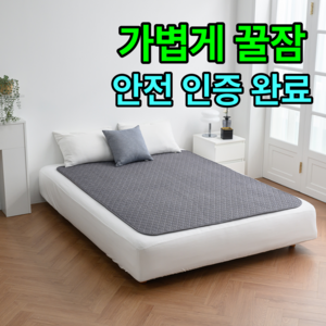 [EMF 안전 꿀잠]비오바디 한일의료기 탄소전기요 카본 EMF 전기장판, 핫 싱글(95x180cm), 6.시크릿 그레이