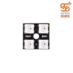 아두이노 LED WS2812B 2X2 5050 사각네오픽셀모듈, 단품