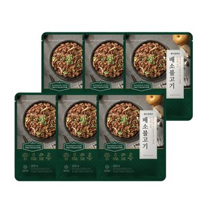 [신세계푸드(SHINSEGAE FOOD)] [쉐프컬렉션] 배소불고기 6팩 세트 (200gX6팩), 6개, 200g