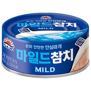 사조 마일드참치 안심따개 통조림, 150g, 3개