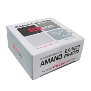 [Ritcom] [호환] AMANO BX1500 (BK) 리본 + 카트리지, 1