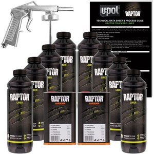 유폴 랩토라이너 8리터 키트 (조색용) U-Pol Raptor Tintable Urethane Spray-On Truck Bed Liner 8 Quart Kit, 1개