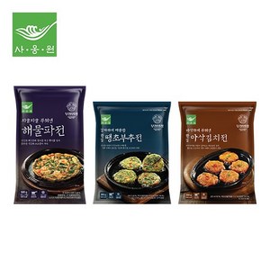 사옹원 대박 인기모둠전 3종 5팩(김치전2+부추전2+해물파전1), 1세트