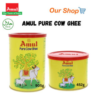 AMUL PURE COW GHEE 아몰 카우 기히 / Pure Cow Butter / 아뮬 퓨어 카우 기버터 500ml 1L, 905g, 1개