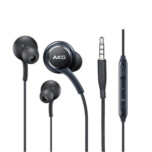 삼성 정품 AKG 유선이어폰 3.5파이 스마트폰 S10 S9 S8 노트9 노트8 갤럭시 화이트/블랙, 1개입, 블랙