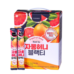 코스트코 VONBEE 본비 자몽 허니 블랙티 1800G (20G X 90스틱) 저당 액상아이스티, 1.8kg