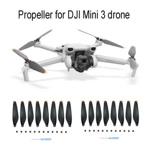 드론 프로펠러 교체 블레이드 소품 DJI 미니 3 항공기 라이트 무게추 액세서리, 02 16pcs oange