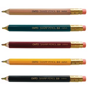 OHTO/오토 목재홀더샤프 2.0mm APS680E, 1, APS-680E_GN, APS-680E_GN