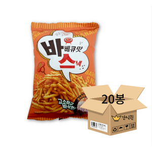 바베큐맛 스낵 [푸드킹] 100g X 20봉 대용량, 20개