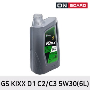 GS칼텍스 킥스 KIXX D1 C2/C3 디젤엔진오일 5W30 6L, D1 C2/C3 5W-30 6L, 1개