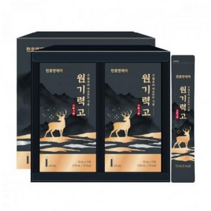 천호엔케어 블랙마카 녹용홍삼 액상스틱 원기력고 30포 X 2박스, 300ml, 2개