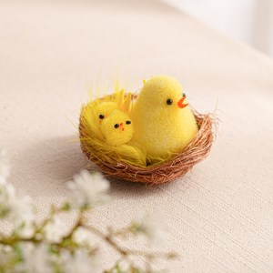 [엠디자인] 미니 병아리 둥지 1P 인테리어 소품 장식 만들기 환경구성