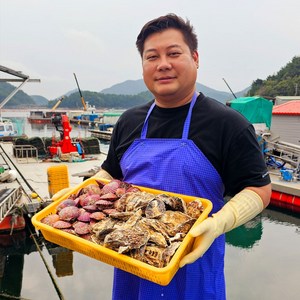 통영빛굴 깨끗세척 입망석화 각굴 석화 굴 4kg 8kg 석가세트 석화+홍가리비 생산자인증, 1개, 석화4kg+홍가리비3kg