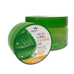 꽃을든남자 수분이 꽉 차 더 촉촉한 알로에 수딩젤 300ml, 1개