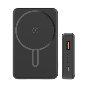 스마텍 PD 20W 마그네틱 부착식 미니 보조배터리 10000mAh, ST-CMB10, 블랙