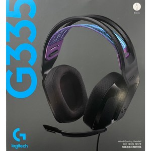 로지텍 G335 유선 게이밍 헤드셋, 블랙, 981-000980