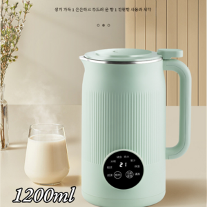 다기능두유가열기 비프레스 대용량 이유식기 조리기 대용량 두유제조기, 퍼플, 1200ml