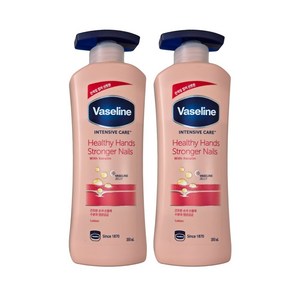 바세린 인텐시브 케어 헬씨 핸드 앤 스트롱거 네일 로션, 350ml, 2개