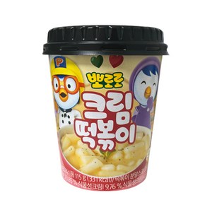 그루나무 뽀로로떡볶이 크림맛, 115g, 4개