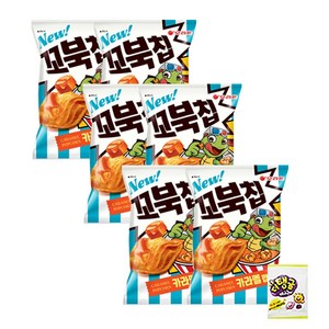 오리온 꼬북칩 카라멜팝콘+사은품증정, 6개, 108g