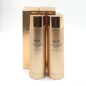 AHC 바이탈 골든 콜라겐 토너 140ml + 로션 140ml, 1개